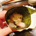 料理屋もり尋 - 鯵の手巻き