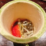 料理屋もり尋 - 蓴菜とさくらんぼ