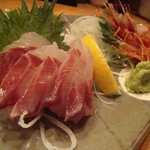 えんや - ﾎﾞﾀﾝｴﾋﾞ、しまあじ