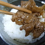 米沢牛黄木 牛鍋おおき  - ご飯とよく合います（ ﾟρﾟ )ｱｩｰ