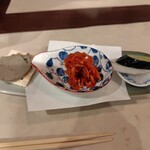 kappou とよふく - 蟹味噌、浅糠漬け、切り干し？