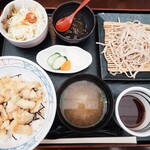 手打ち蕎麦 ほてい家 - 料理写真:1780円　　サラダもデザートもおみそ汁まで　ついて豪華
