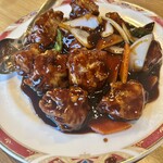 龍鳳園 - 黒酢酢豚