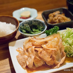 銀座ライス - 豚のしょうが焼き・切干大根・炊きたてごはん・味噌汁・香のものセット【2015年4月】