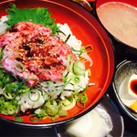 馬鹿うま - ランチ ねぎとろ丼 500円