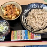 ゆで太郎 - 料理写真:小柱と夏野菜のミニかき揚げ丼セット