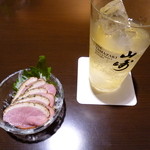 はいから亭 - 山崎　ソーダ割り、つきだし