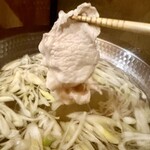 豚匠 - さつまにしき豚のロースをしゃぶしゃぶ