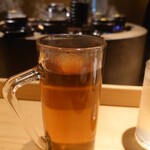 参鶏湯 人ル - コーン茶