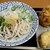 浅月 - 料理写真:おろししょうゆうどんとかき揚げと鶏天