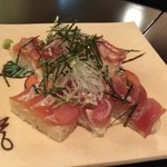 町屋 - 漬け鮪の押し寿司