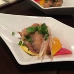 町屋 - お通し（ボラの南蛮漬け）