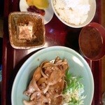 Chita Oobuya Tagaya - ハッピーポークしょうが焼き定食　700円