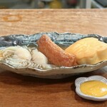大八 - しらたき、ごぼてん、梅焼き