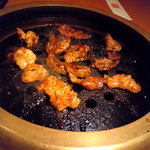 万両 - 最後に焼いたハラミとテッチャン