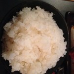 ホルモン　ぼんすけ - 炊きたてのご飯中