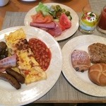 Hilton Vienna - 料理写真:ウィーン2日目の朝食