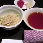 焼肉 昌久園 - 付き出し豆もやしナムル