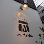 m table. - 