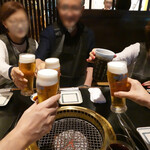 自由が丘まんぷく - ６名で乾杯〜♬