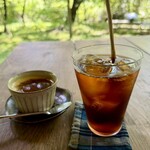 クロモジ - プリン、アイスコーヒー