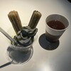 D-ラウンジ - 黒ゴマ＆抹茶パフェ、レモンティー