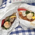 LA PITA DE MAISON CINQUANTECINQ - ファラフェルサンド、ニューオリンズフライドチキン