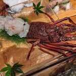 常陸乃国いせ海老（刺身・味噌汁付き　または　焼き物）
