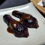 民宿すぎの子 - 揚げ茄子の田楽風