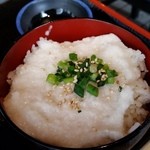 麺KAWAKEI - とろろ丼のアップ