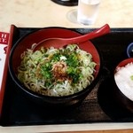 麺KAWAKEI - ネギバカそば、ミニとろろ丼セット