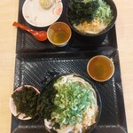 こがね製麺所 - 料理写真:ひやかけの大と並