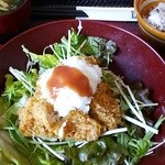 大戸屋 ベルモール宇都宮店 - 梅おろしチキンカツ定食。五穀米で。