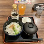 ジョナサン - ちいさなしらすおろしごはん&ゆで卵モーニング549円