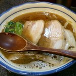 烈志笑魚油 麺香房 三く - かけ　2015.4.11