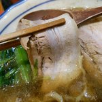 烈志笑魚油 麺香房 三く - かけ　チャーシュー