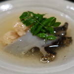 京天神 野口 - ☆蒸し鮑＆鯛の子＆筍(*^^)v☆