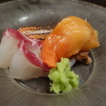 ☆お造り…金目鯛＆赤貝＆鯛☆