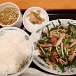 日高屋 - 料理写真:レバニラ炒め定食
