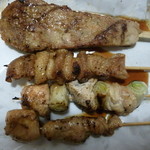 Yakitori Fuji - 今回買った焼き鳥４種