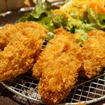 フクラ家 - 広島産牡蠣フライ定食（940円）