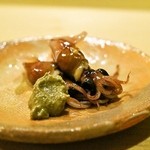 うを徳 - 2015.4 富山滑川ホタルイカ毛蟹の蟹味噌添え