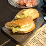 かわらや - パン・チーズセット