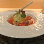 saveur - イチゴのコンポート　ヴァニラアイス添え　シャンパーニュ仕立て