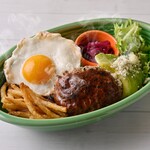 アボカドハンバーグロコモコ