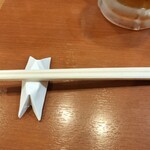 満天酒場 - 箸袋は箸置きに