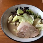 狼煙 - ラーメン670円生キャベツ80円