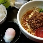 めだかタンタン - 2015.4.11 汁なし担々麺、温玉、ライス！