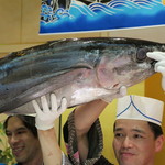 大江戸温泉物語 恵那峡 - 2015年03月18日（水）　夕食・・マグロ解体ショー