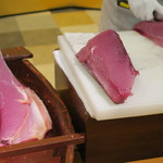 大江戸温泉物語 恵那峡 - 2015年03月18日（水）　夕食・・マグロ解体ショー